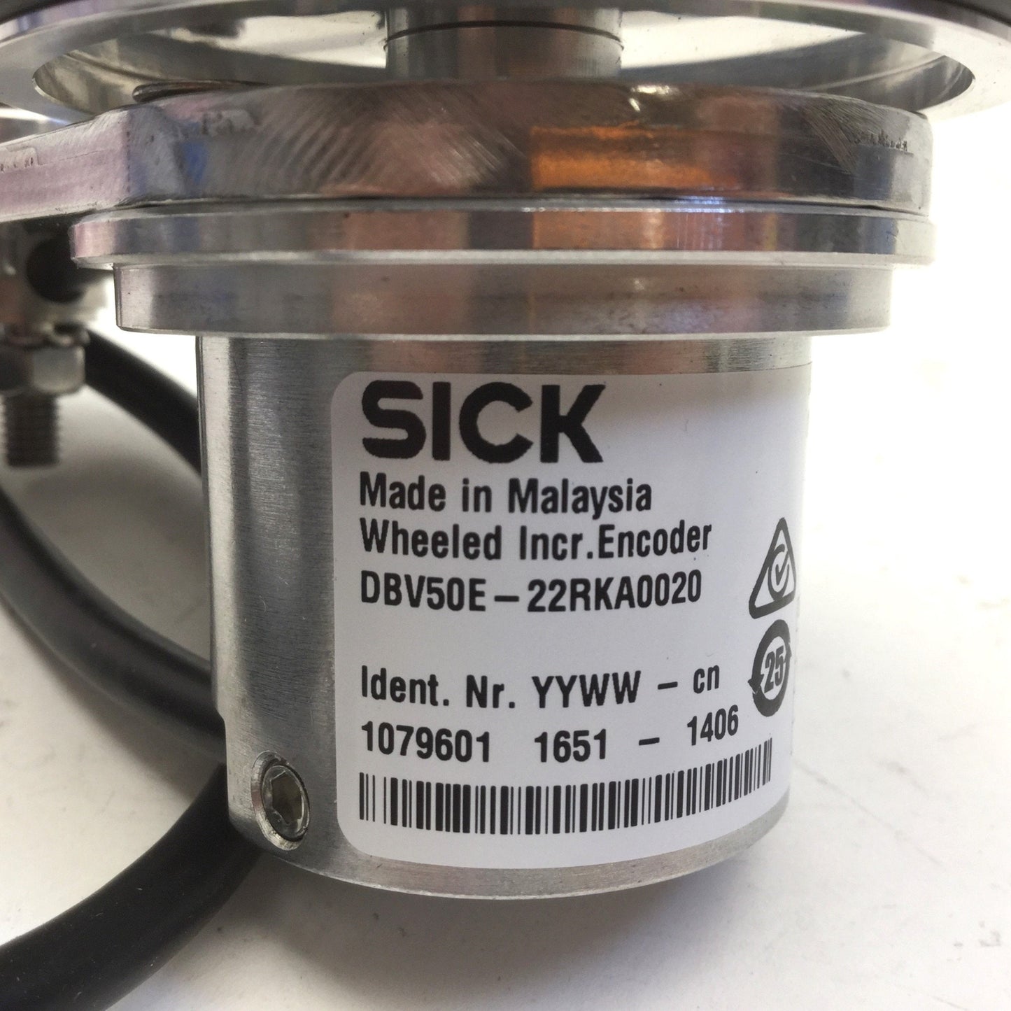 New Sick DBV50E-22RKA0020 Encoder Measuring Wheel 4.5-30V, Pulses Per Rev: 20