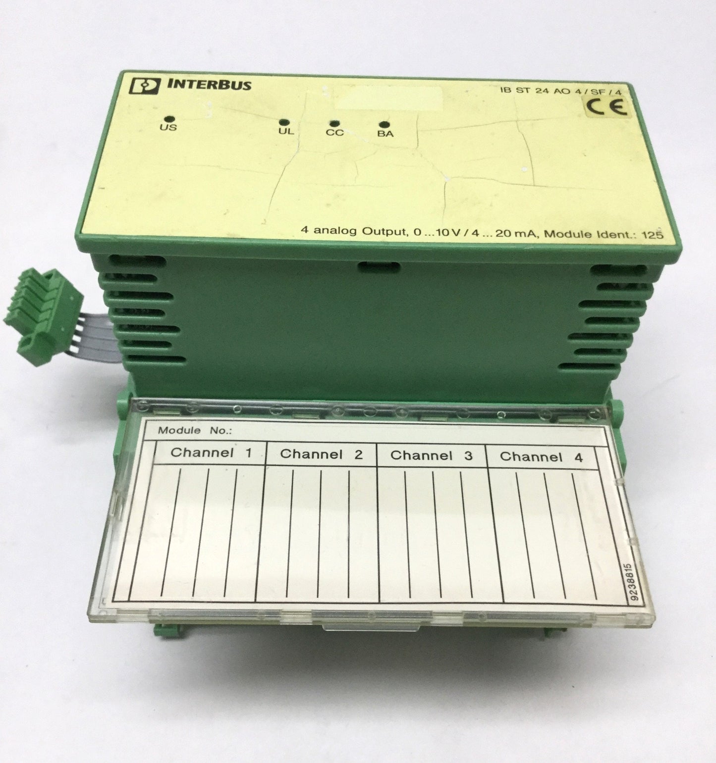 Used Phoenix Contact IB ST 24 AO 4/SF4 Analog Output Module 4-Channel, 4-20mA, 0-10V