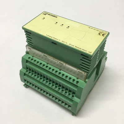 Used Phoenix Contact IB ST 24 AO 4/SF4 Analog Output Module 4-Channel, 4-20mA, 0-10V