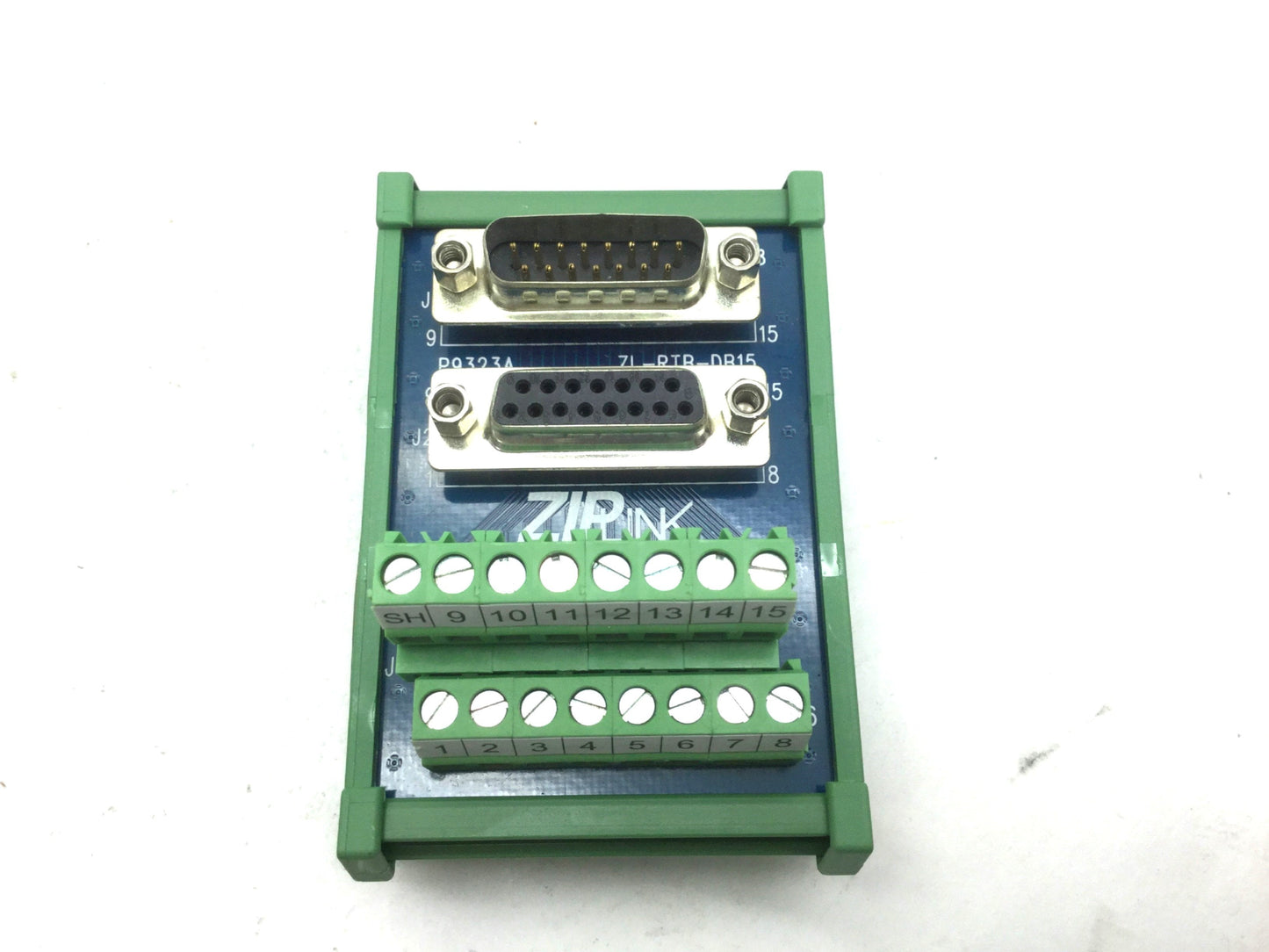 Used Automation Direct ZL-RTB-DB15 ZIPLink Feedthrough Communication module 16 Pos