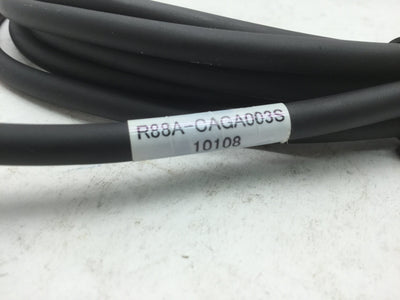 New Omron R88A-CAGA003S Servomotor Feedback Cable, 3-Wire 1-Ground Accurax G5