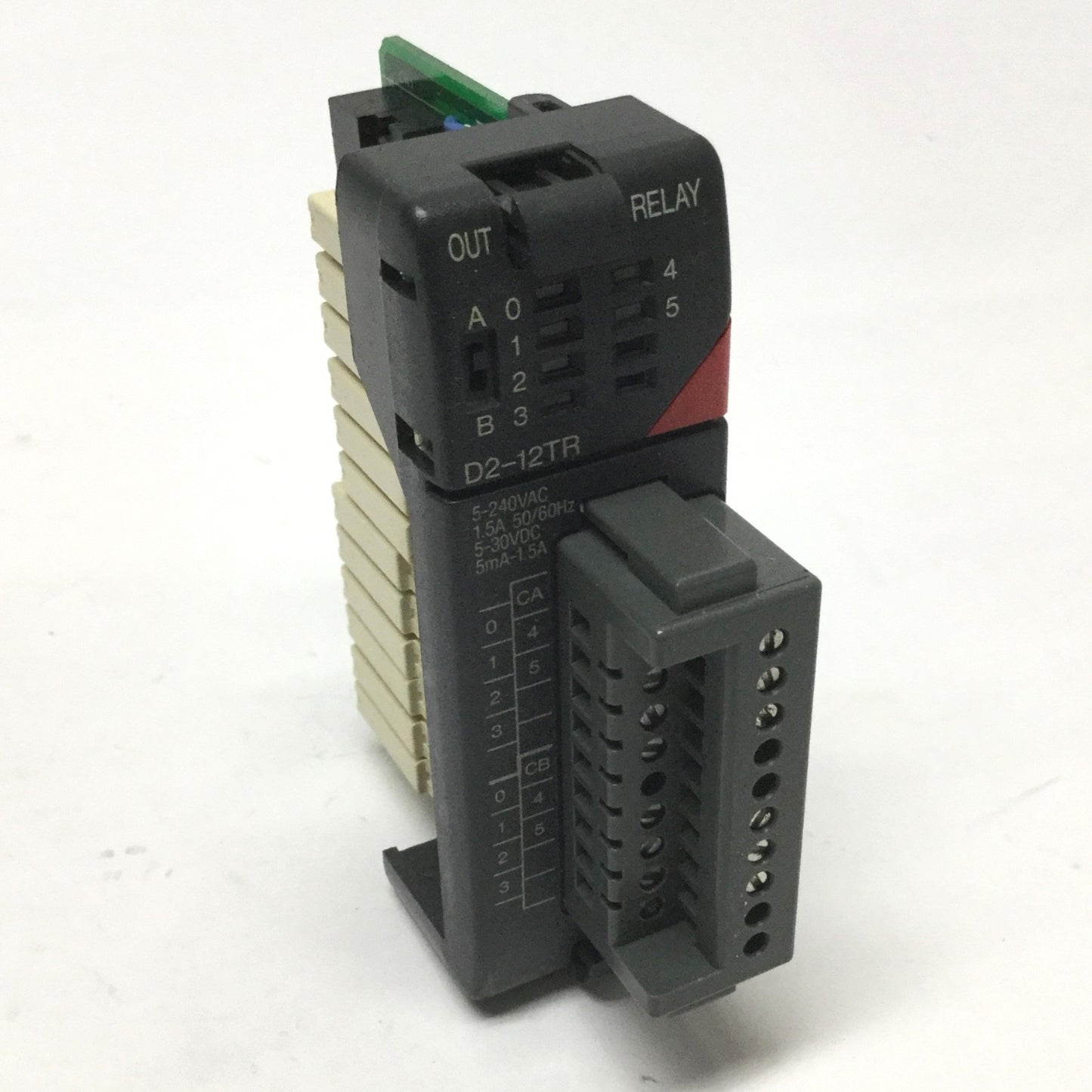 Used Automation Direct D2-12TR DirectLogic 205 Relay Output Module 12-Pt 30VDC/240VAC