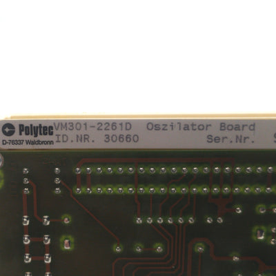 Used Polytec VM301-2261D Laser Vibrometer Oscillator Board, From Polytec OFV-3001