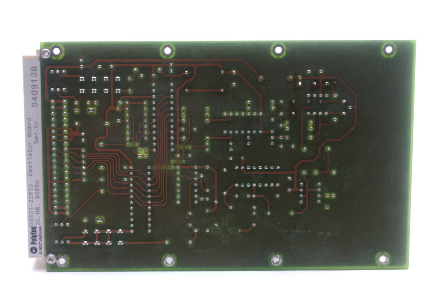 Used Polytec VM301-2261D Laser Vibrometer Oscillator Board, From Polytec OFV-3001