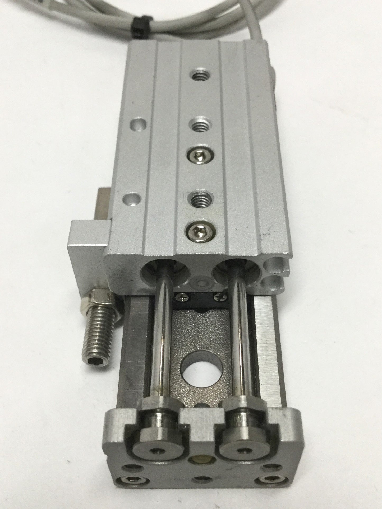 Used SMC MXQ6L-30C Guided Cylinder Linear Air Slide Table, 6mm Bore, 30mm Stroke