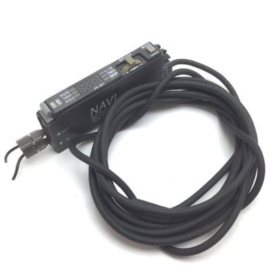 Used SUNX FX-301 NAVI Advanced Digital Fiber Sensor With Cable, *Missing Cover*