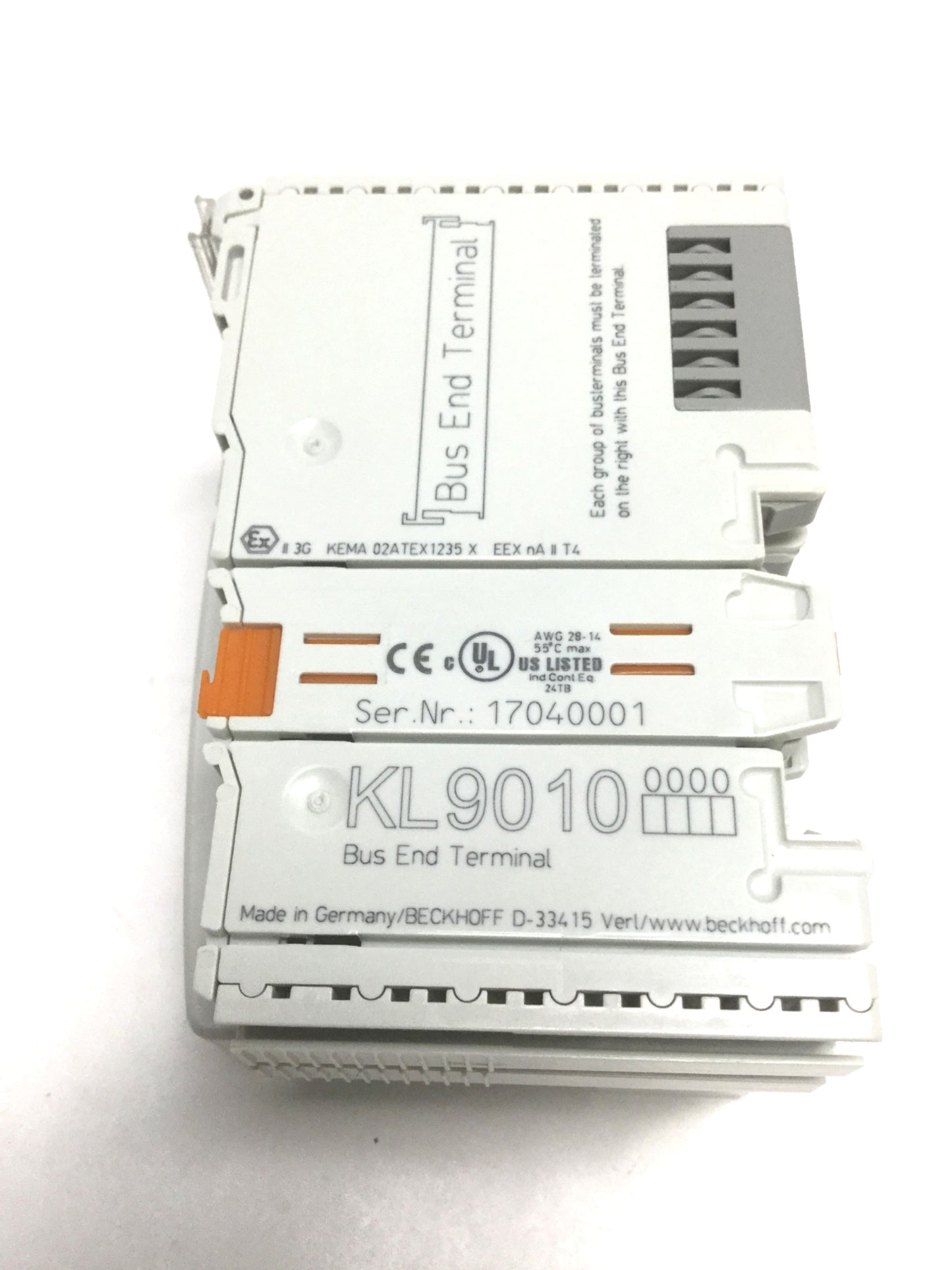 Used Beckhoff BK5120 CANopen Bus Coupler Module, 64 I/O, 24VDC, 10-1000kbaud