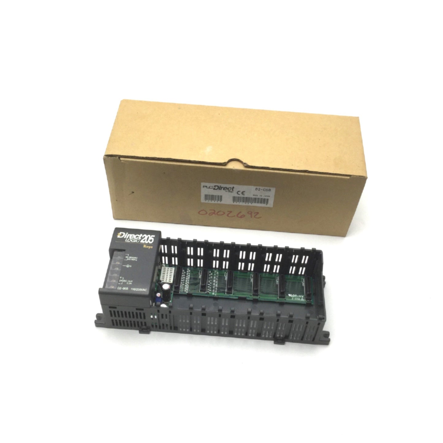 New Automation Direct D2-06B Direct Logic 205 H2 Series PLC Base 6-Slot 110/220VAC