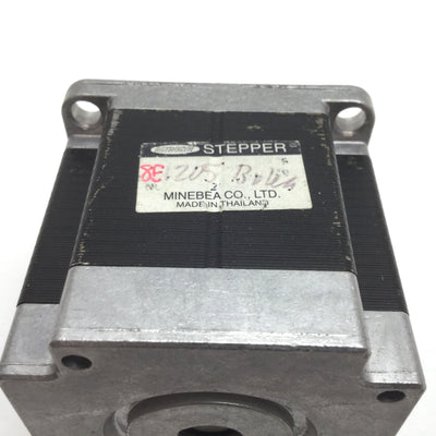 Used Minebea 23KM-K040-02V Stepper Motor, Resolution: 1.8ø/Step, NEMA 23, 8mm Shaft