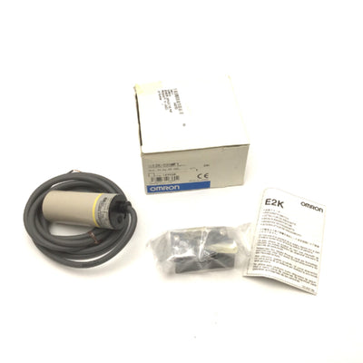 New Other Omron E2K-C25MF1 Capacitive Proximity Sensor, Sense Distance: 25mm, 12-24VDC PNP