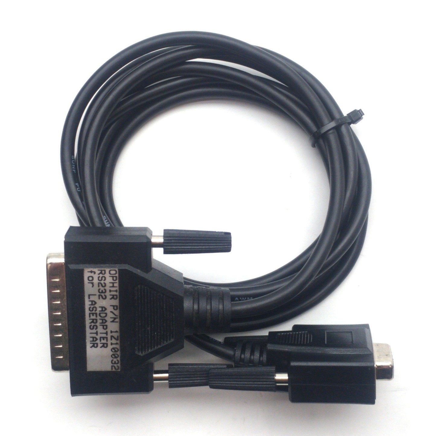 Used Ophir 1Z10032 Laserstar RS232 Cable, 9-Pin D-Sub Female to 25-Pin D-Sub Male, 2m