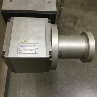 Used INA MLF-52-500-E ZR Linear Slide Belt Actuator Travel: 1400mm Max Load: 2000 LB