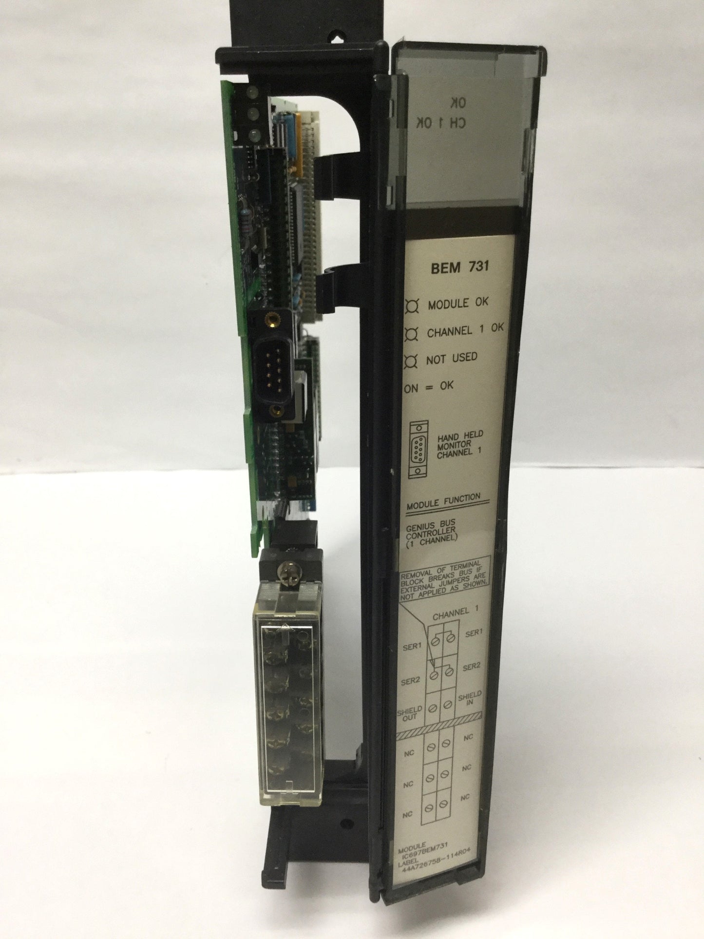 Used GE Fanuc IC697BEM731T Series 90-70 Genius I/O Bus Controller Module, 1-Channel