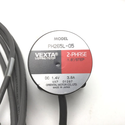 New Other Oriental Motor PH265L-05 VEXTA 1.8ø Stepping Motor 1.4VDC, 3.8A/Phase, 58.3OZ-in