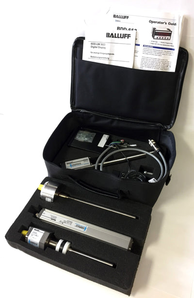 Used Balluff Micropulse BTL-5-P1 Linear Transducers Kit, Digital Display BDD-100