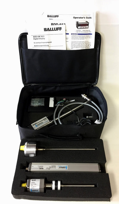 Used Balluff Micropulse BTL-5-P1 Linear Transducers Kit, Digital Display BDD-100