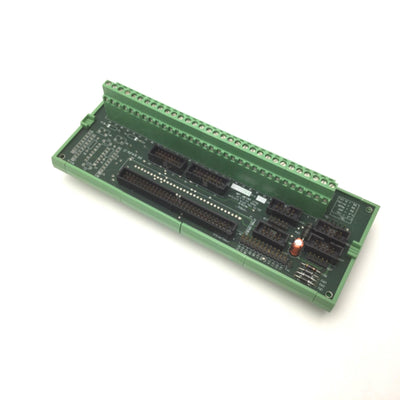 Used Delta Tau 602205-100 ACC8-D PMAC 60-Pin Break Out Board, 64 Terminals DIN Rail