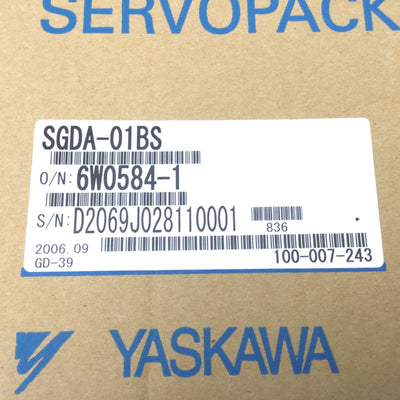 New YASKAWA SGDA-01BS Servopack AC Servo Drive 100W 100V For Speed/Torque Control