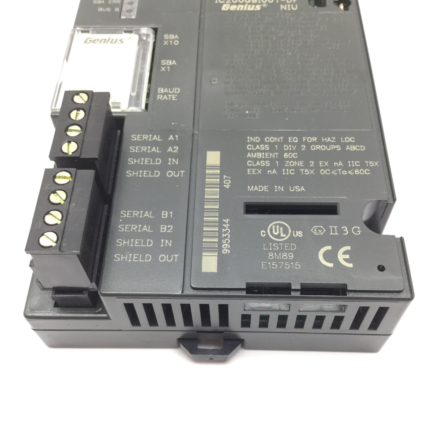 Used GE Fanuc IC200GBI001-DF VersaMax PLC Genius Network Interface Unit Module