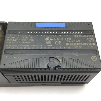 Used GE Fanuc IC200MDL650J VersaMax PLC Input Module, Pos/Neg Grp, 32-Point 24VDC