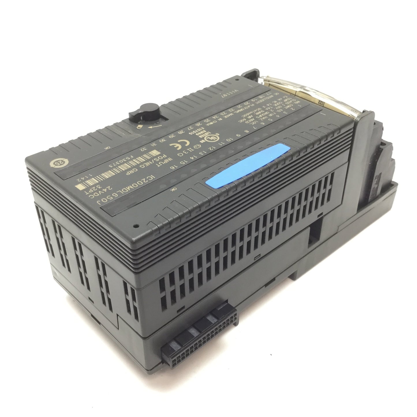 Used GE Fanuc IC200MDL650J VersaMax PLC Input Module, Pos/Neg Grp, 32-Point 24VDC