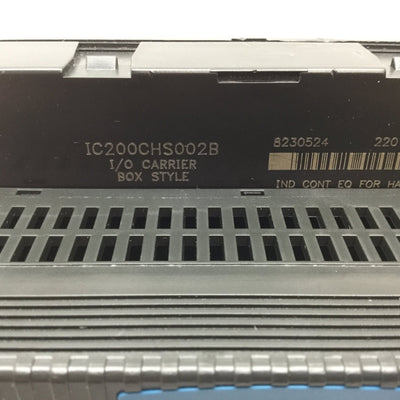 Used GE Fanuc IC200MDL742B VersaMax PLC Output Module, With IC200CHS002B I/O Carrier