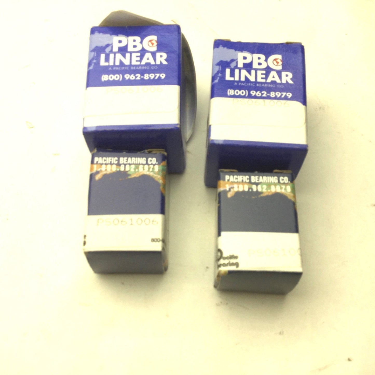 New Other Lot of 4 New PBC Linear PS061006 Linear Sleeve Bearing, ID: .375"