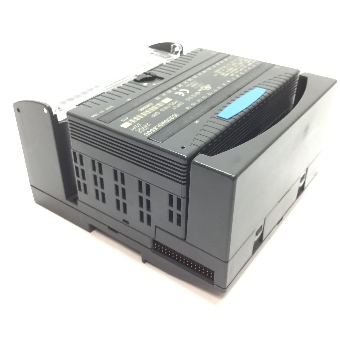 Used GE Fanuc IC200MDL650D VersaMax PLC Input Module, With IC200CHS002C I/O Carrier