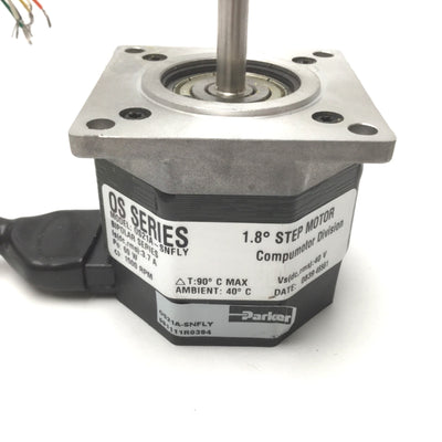 New – Open box Parker OS21A-SNFLY Compumotor Stepper Motor, Shaft: 0.25", NEMA 23, 1,500RPM