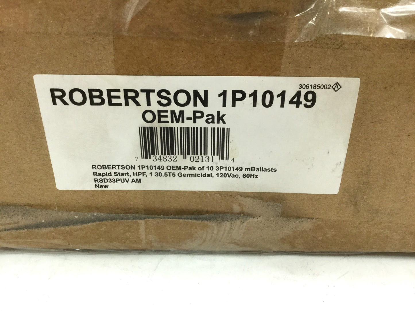 New Robertson 1P10149 Pack of 10 RSD33PUV 3P10149 30.5T5 Germicadal Lamp Ballast