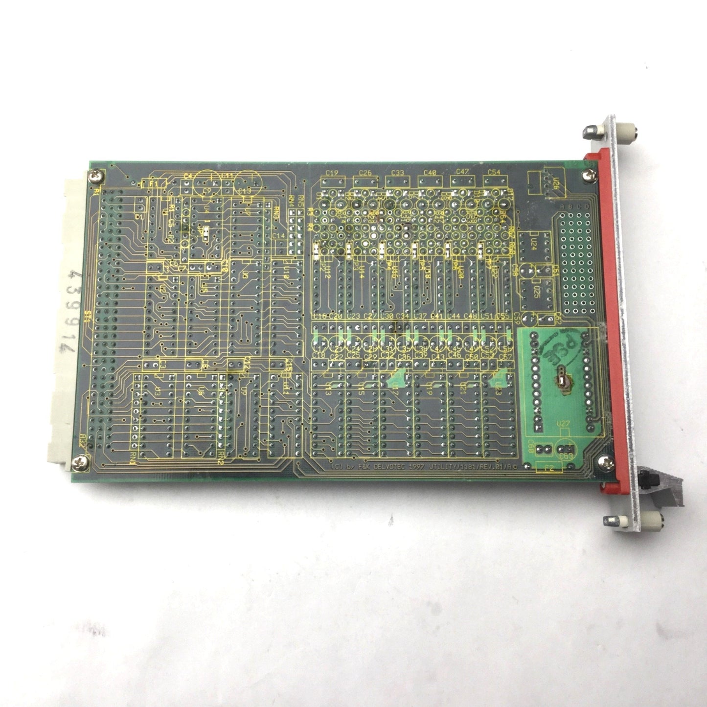 Used F&K Delvotec 1997 UTILITY/1181/REV.1/B Board, 1x 96-Pin Header