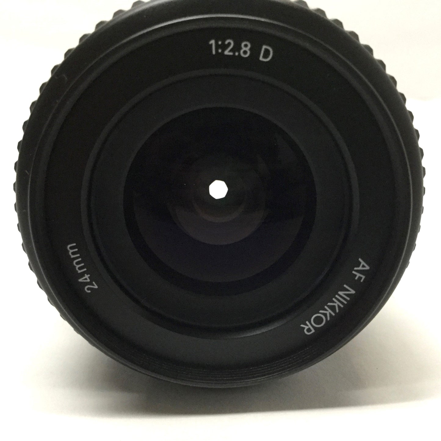 Used Nikon AF NIKKOR 24mm f/2.8D Wide Angle Camera Lens 1:2.8 w/ C-Mount Adapter