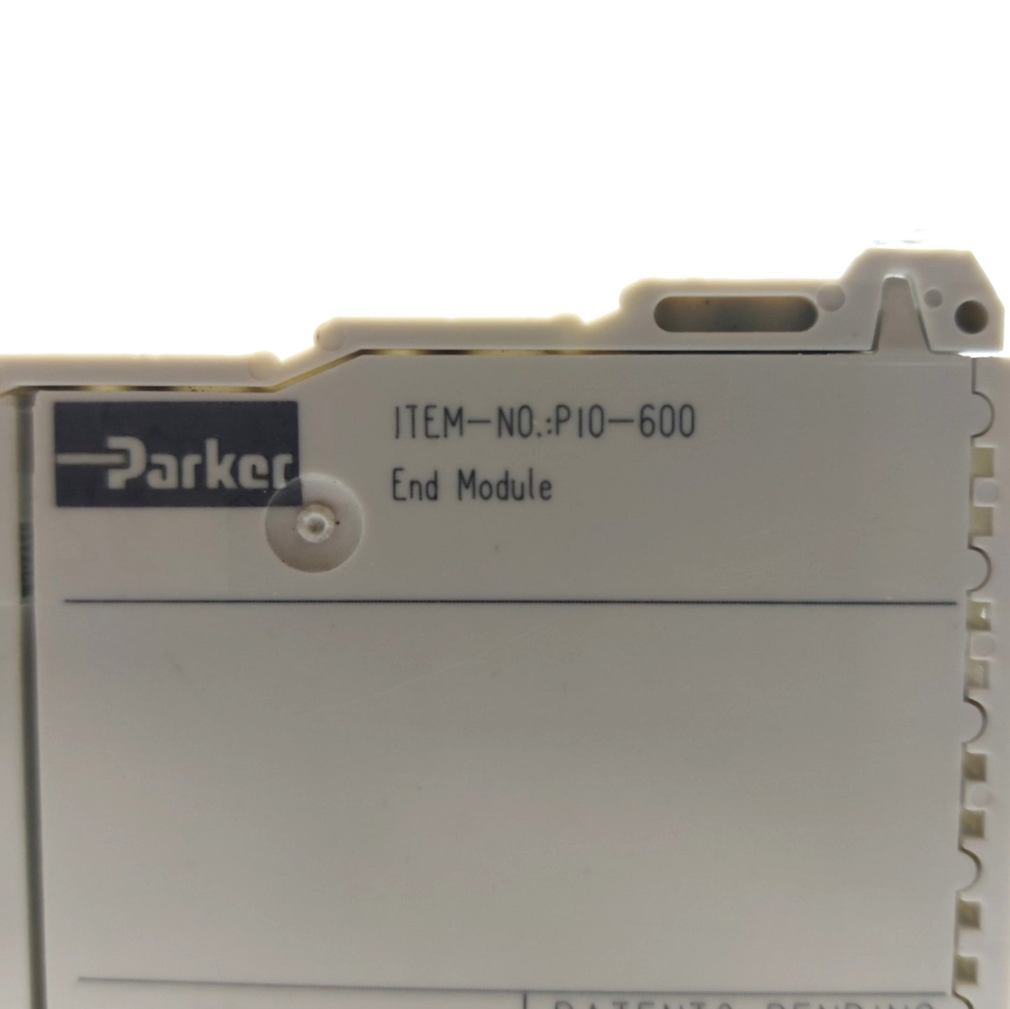 Used Parker PIO-600 Fieldbus End Module, for PIO-337, DIN Rail