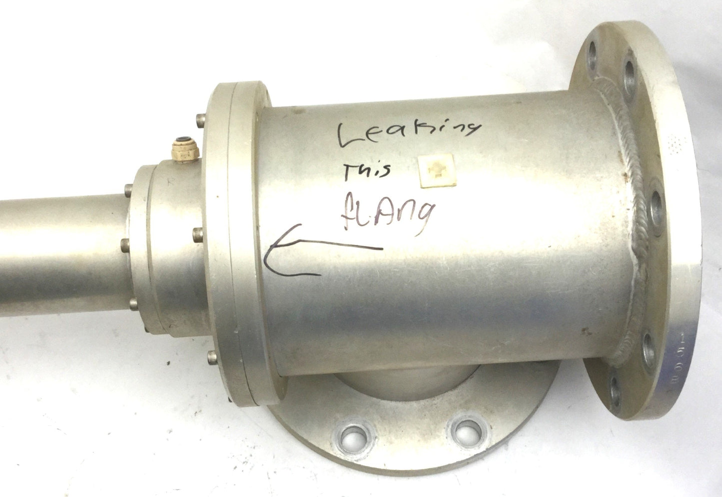 Used ID: 7", Flange Diameter: 11", Air Actuated Valve, 1/4" NPT, *Has Leak*