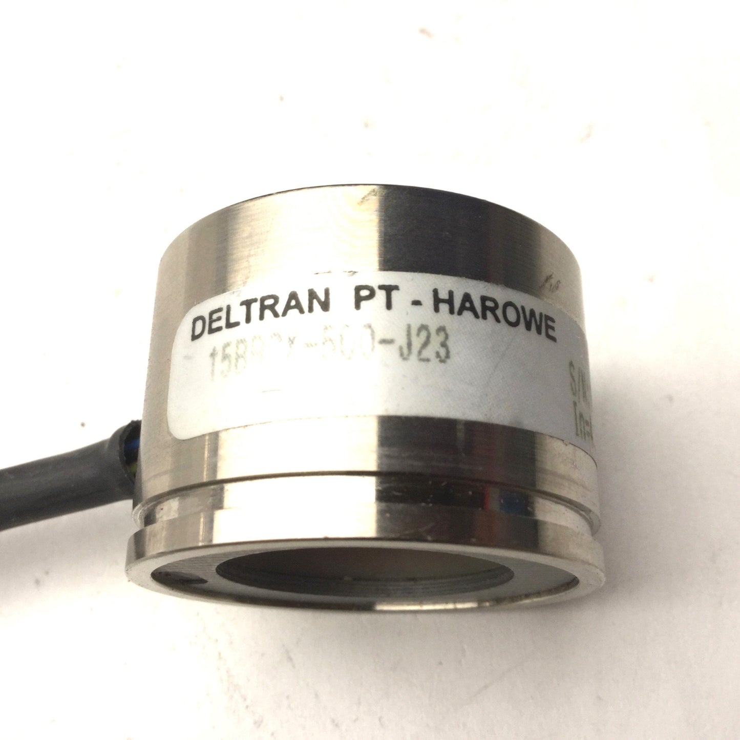 Used Deltran Harowe 15BRCX-500-J23 Steel Frameless Brushless Resolver, Bore: 3/8"