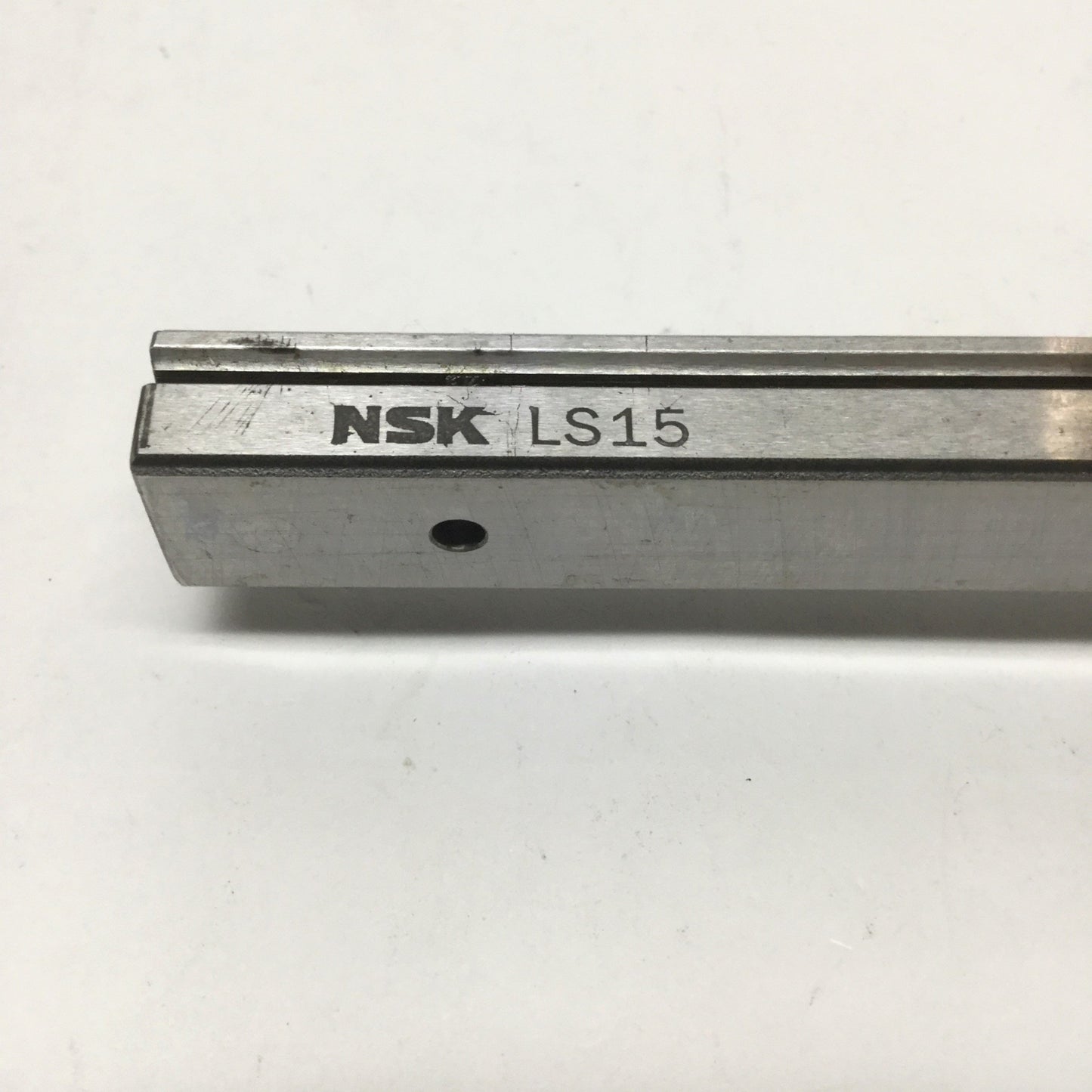 Used NSK LS15 (x2) Linear Ball Bearing Block Slide Carriages on 400mm Guide Rail