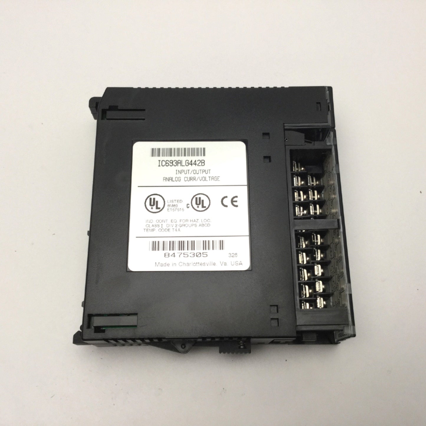 Used GE Fanuc IC693ALG442B Series 90-30 Analog I/O Module Current/Voltage, 4-In 2-Out