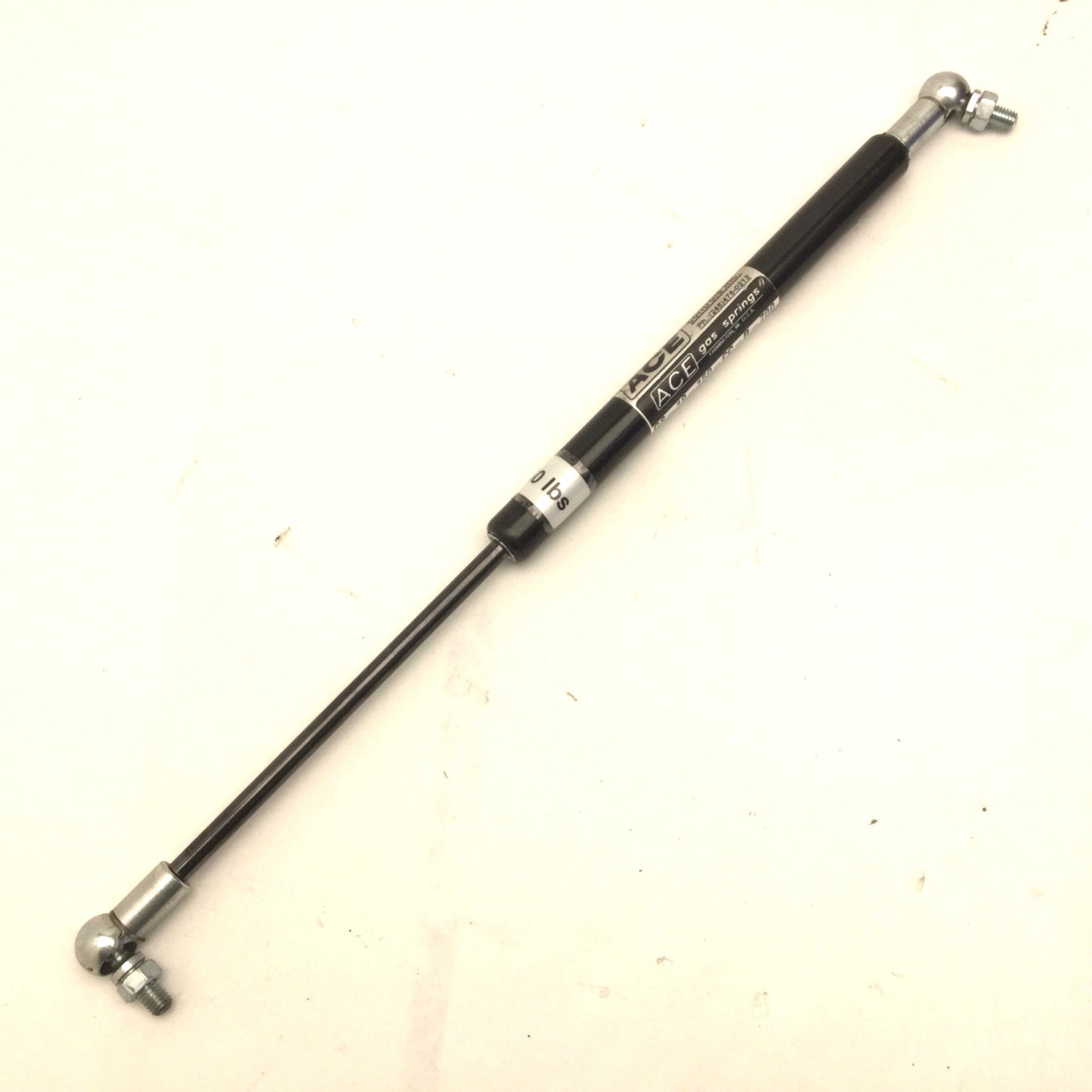 Used ACE GS-19-150-CC-R-700 Gas Spring, Stroke: 5.91", Extension Force 157 lbs