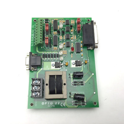 Used Opto 22 AC7A RS-232 To RS-422/485 Converter Board 120VAC, With 10ft Cable