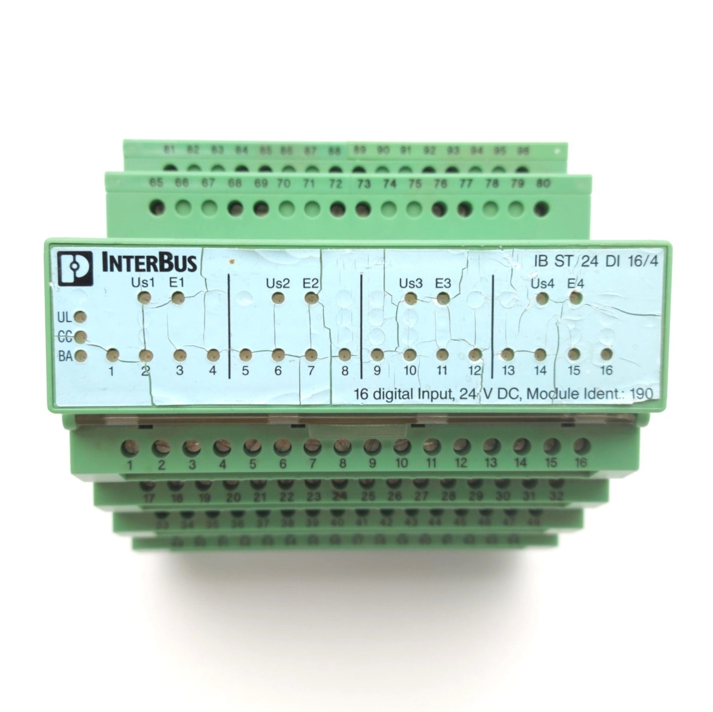 Used Phoenix Contact IBS ST 24 DI 16/4 INTERBUS ST Digital Input Module, 16 In, 24VDC