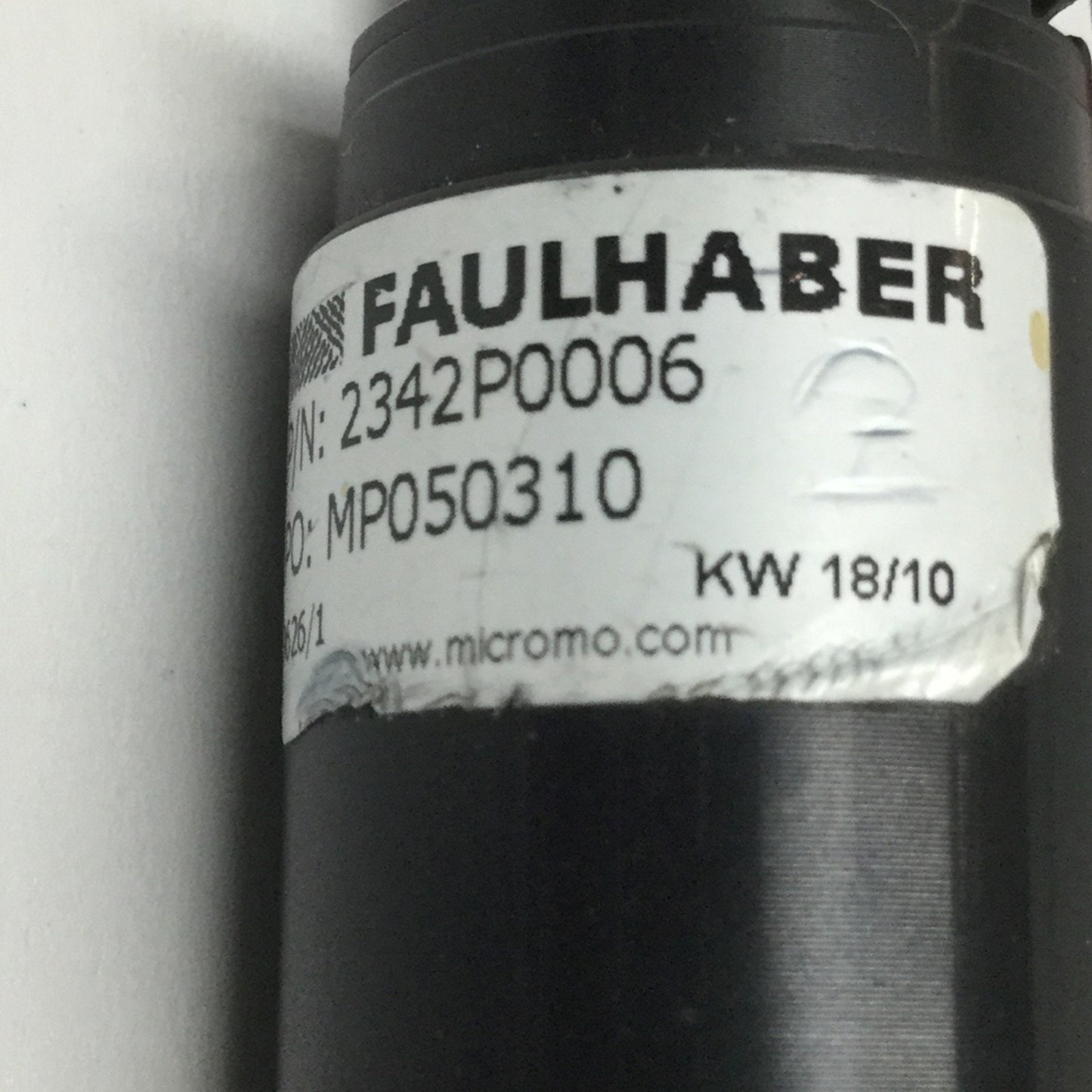 Used Faulhaber 2342S012CR Brush DC Micromotor 12VDC 23mm Dia w/ Gear Head 14:1 Ratio