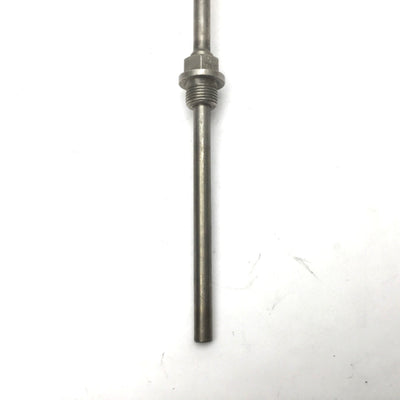 Used Philips Pt550 DIN 43762 Screw in Resistance Thermometer With Lagging Tube 6-1/4"