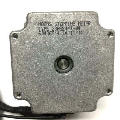 Used Moons 23HS2441-04 Bi-Polar Stepper Motor NEMA 23, 1/4" Shaft, 2-Phase, 1.8ø/Step