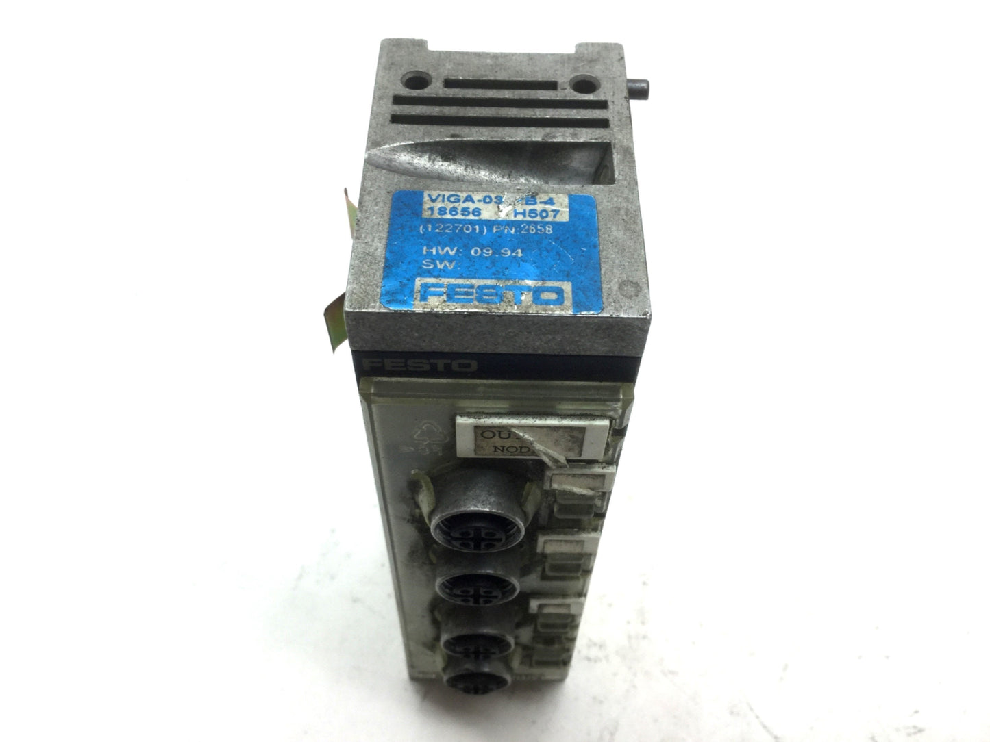 Used Festo VIGA-03-FB-4 Pneumatic Output Module PNP 4-Fold 5-Pin