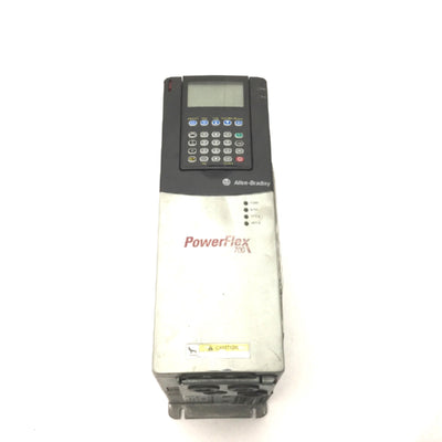 Used Allen Bradley 20BD8P0A3AYNANC0 PowerFlex 700 AC Drive 400/480VAC 7.9/6.9A 3-5HP