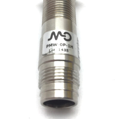 Used Micro Detector PMW-0P-1H Inductive Proximity Sensor, 2mm, 10-30VDC, PNP, M12