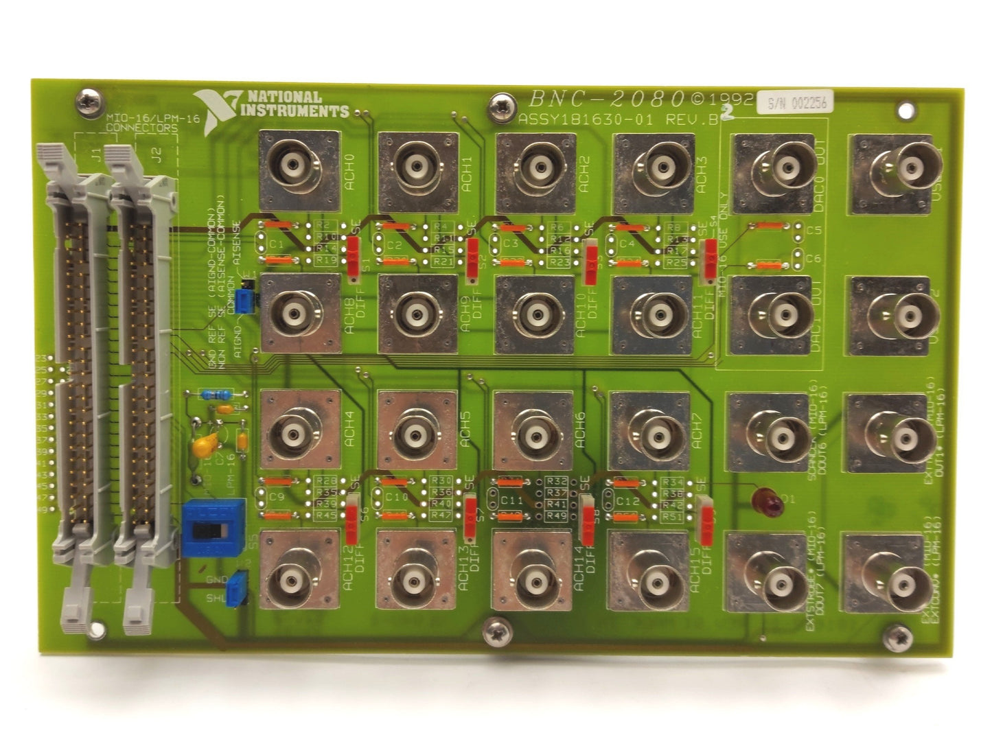 Used National Instruments BNC-2080 Analog Break Out Board, 24x Female BNC, 2x IDC50