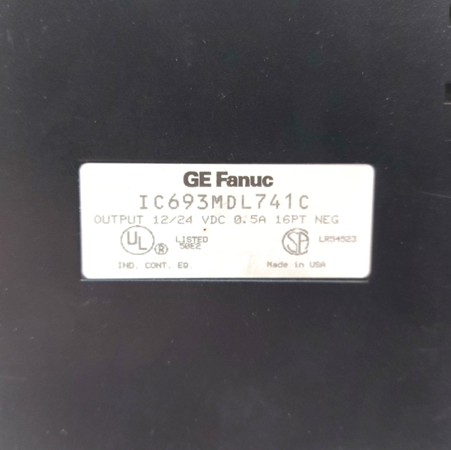 Used GE Fanuc IC693MDL741C Series 90-30 Output Module 16 Point Neg Logic 12/24VDC