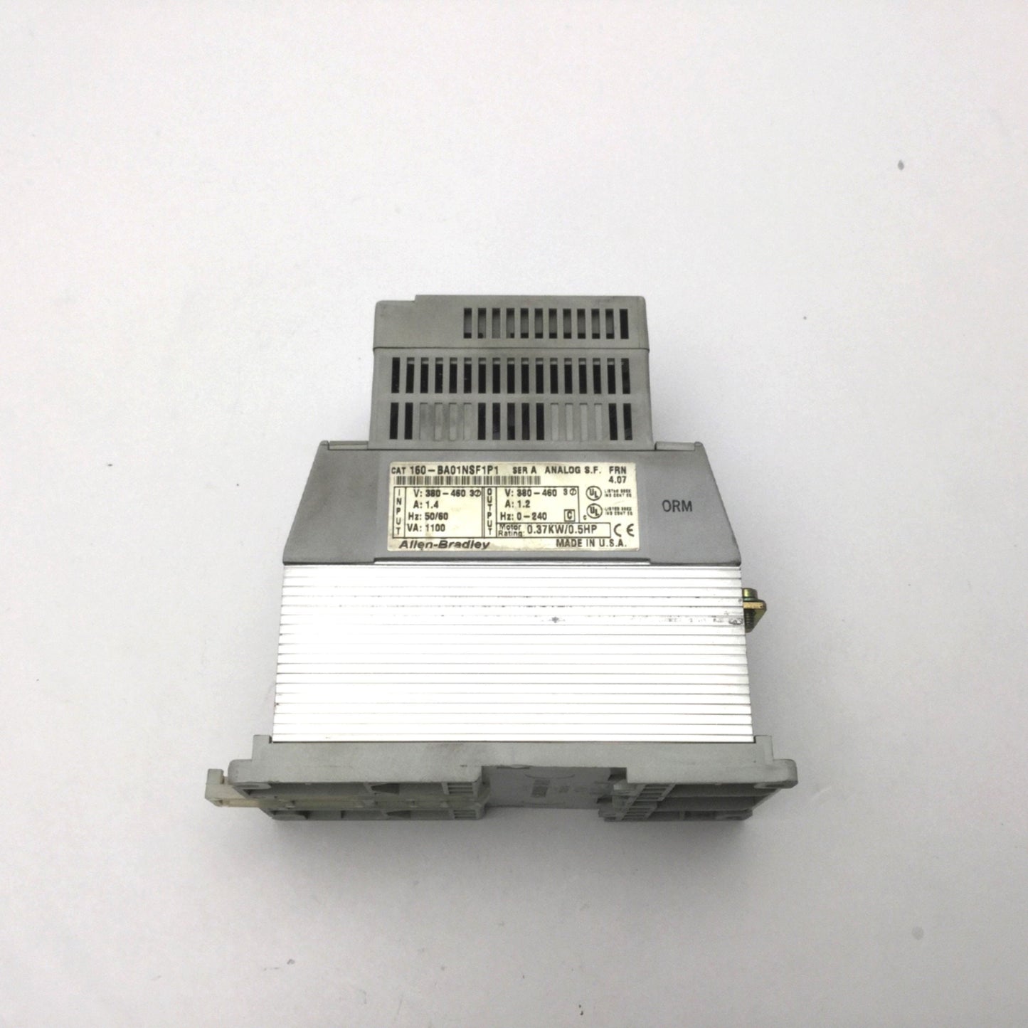 Used Allen Bradley 160-BA01NSF1P1 Ser. A Variable Speed Controller 380-460VAC 3-Phase