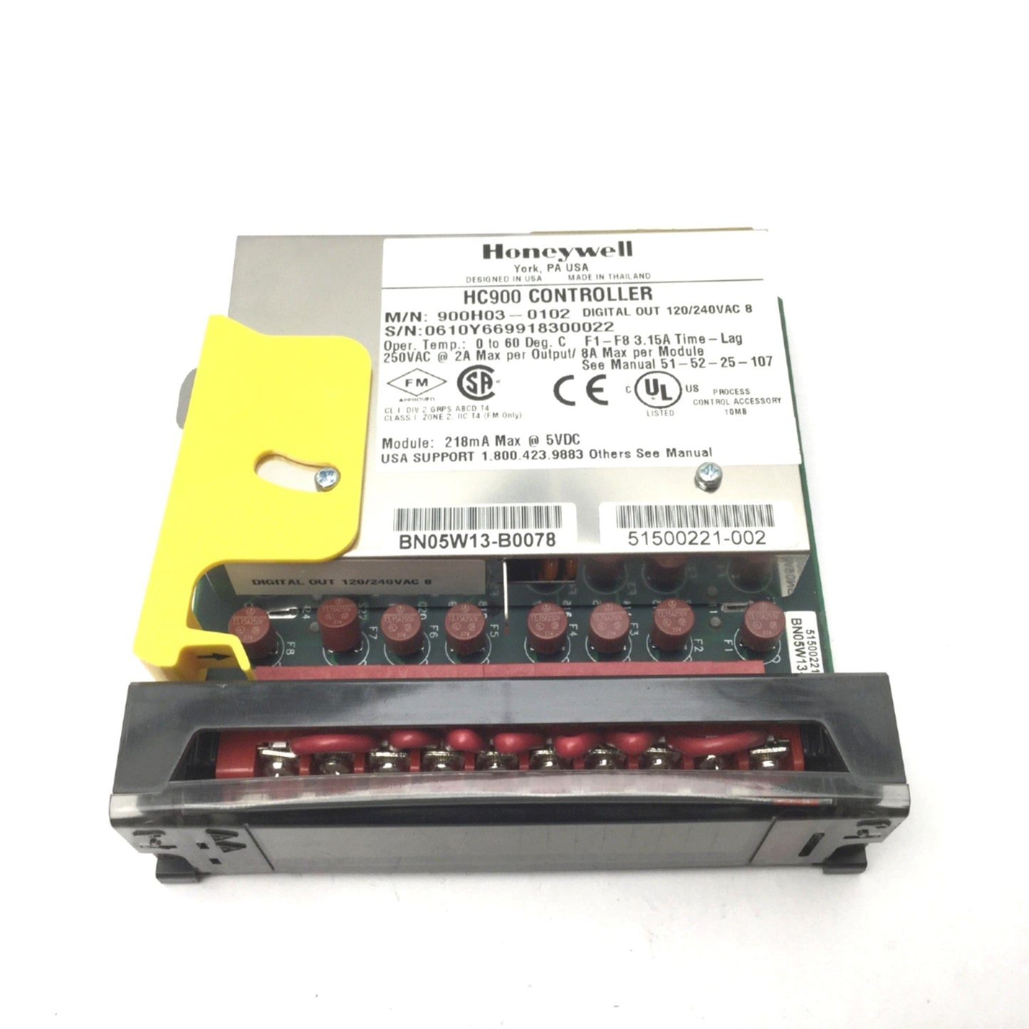 Used Honeywell 900H03-0102 HC900 ControlEdge Digital Ouput Module 8-Channel 120/240V~